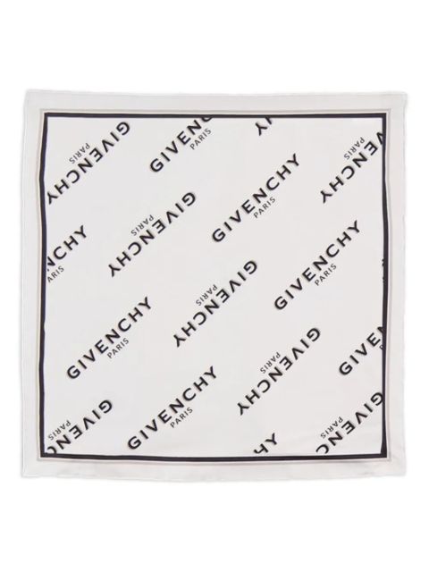 Givenchy Shadow logo-print silk scarf - White - zdjęcie produktu nr 1