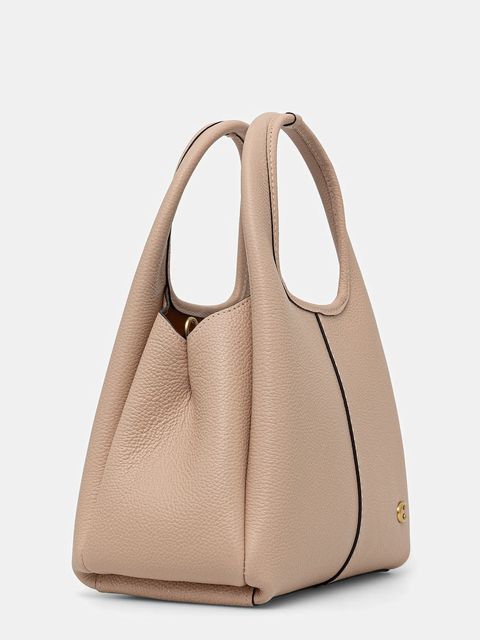 Coach torebka skórzana kolor brązowy - zdjęcie produktu nr 2