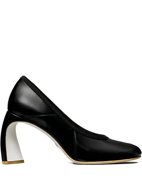 Tory Burch 90mm peep-toe heeled pumps - Black - zdjęcie produktu nr 1