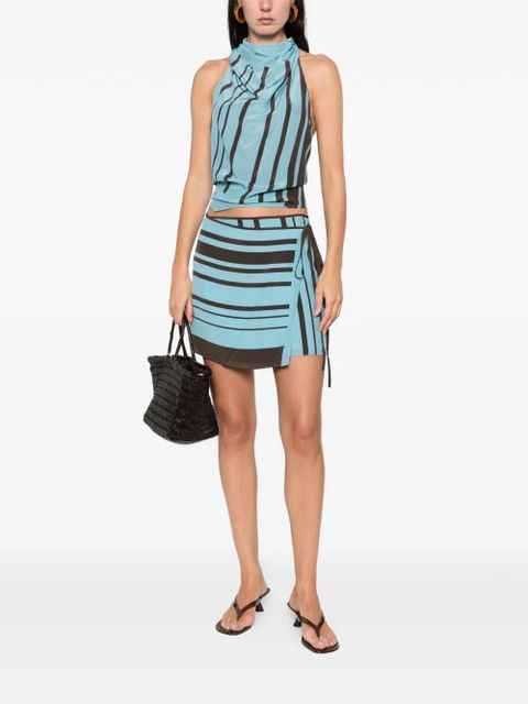 SIR. Rioja wrap mini skirt - Blue - zdjęcie produktu nr 2