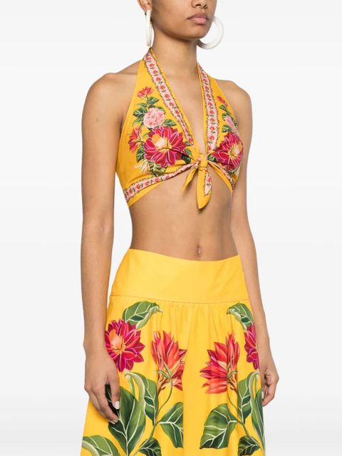FARM Rio Spring Awakening top - Yellow