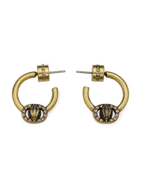 Kurt Geiger London kolczyki damskie metalowe cyrkoniowe - zdjęcie produktu nr 2