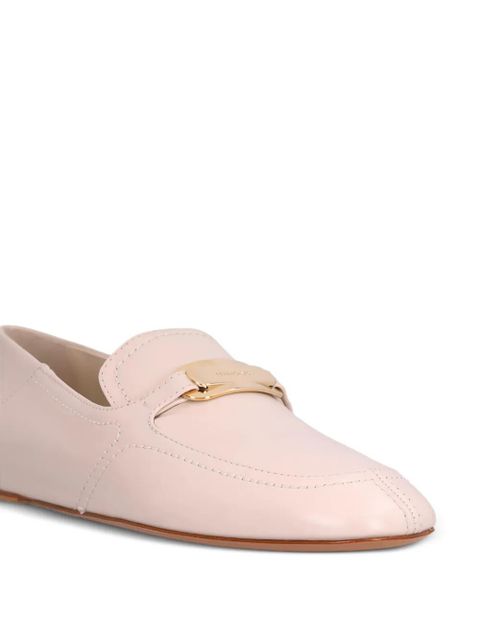 Ferragamo bar-detail leather loafers - Pink