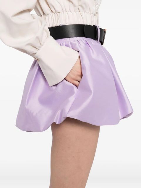 Self-Portrait taffeta skirt - Purple