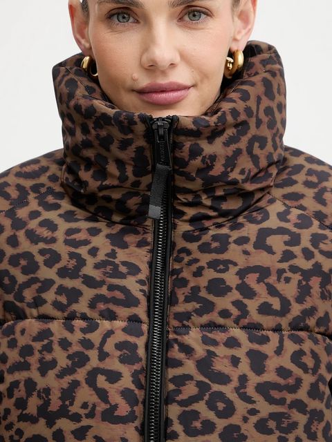 Guess kurtka MARTINA kolor brązowy zimowa W5BL47 W3702