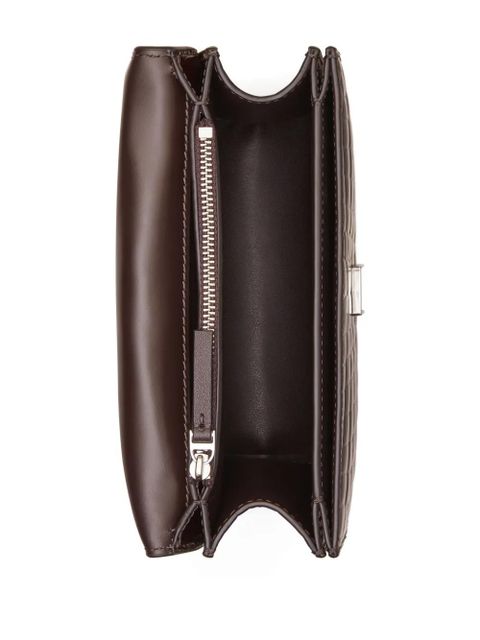 Tory Burch small Eleanor croc-embossed shoulder bag - Brown