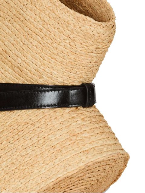 Balmain medium Shuffle raffia bag - Neutrals