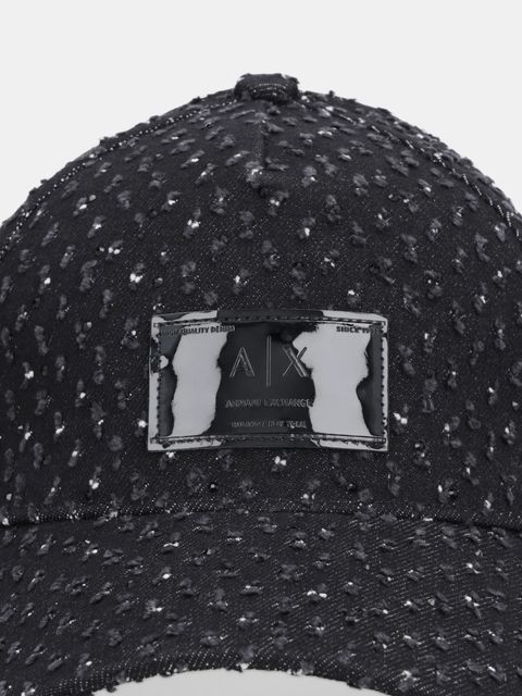 Armani Exchange czapka z daszkiem jeansowa - zdjęcie produktu nr 2