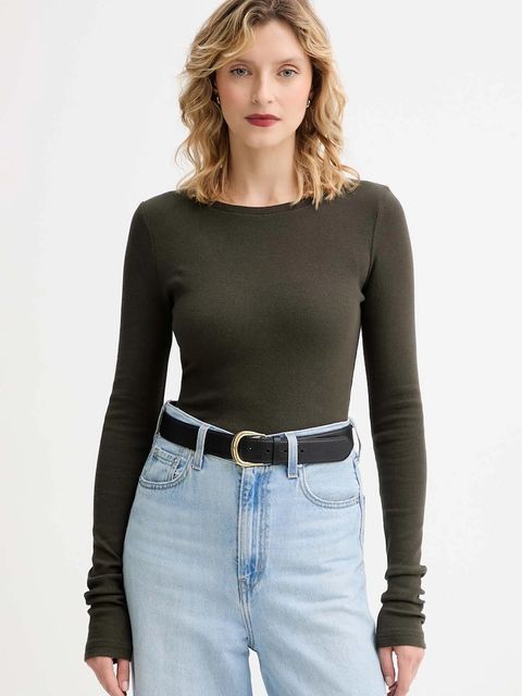 MUUV. longsleeve MUUV. x Answear kolor zielony - zdjęcie produktu nr 1