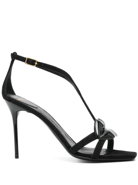 Balmain 95mm Lips sandals - Black - zdjęcie produktu nr 1