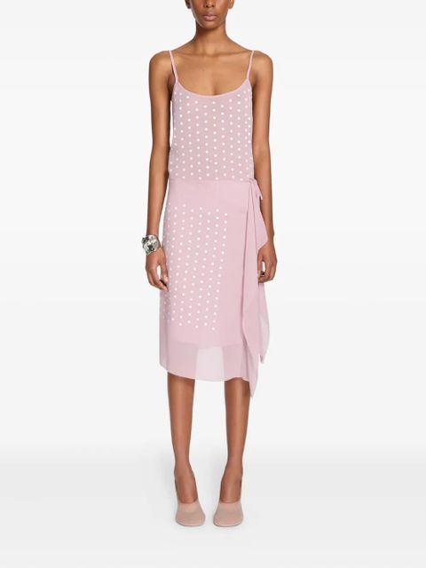 DRIES VAN NOTEN drape-detail skirt - Pink - zdjęcie produktu nr 2