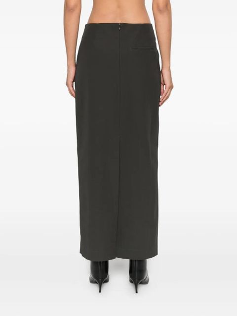 St. Agni low-waist column maxi skirt - Green - zdjęcie produktu nr 2