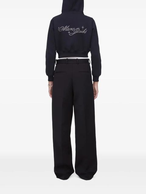 Marc Jacobs logo-embellished hoodie - Black