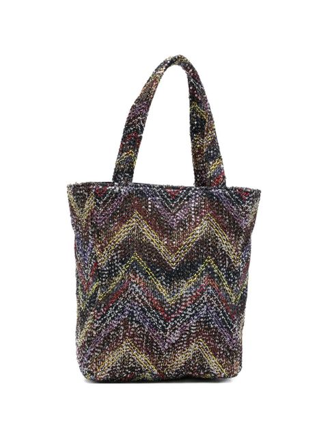 Missoni mini Caperdoni sequin chevron tote bag - Black - zdjęcie produktu nr 1