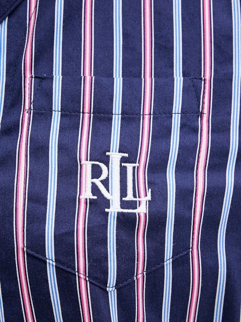 Lauren Ralph Lauren koszula piżamowa damska kolor granatowy ILN32479