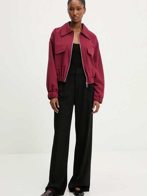 Answear.LAB kurtka kolor bordowy przejściowa - zdjęcie produktu nr 2