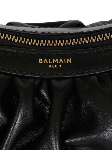 Balmain mini Ebene leather tote bag - Black
