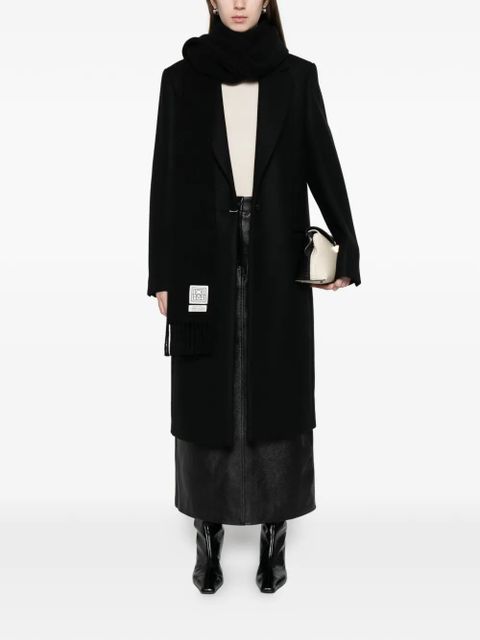 TOTEME single-breasted wool coat - Black - zdjęcie produktu nr 2