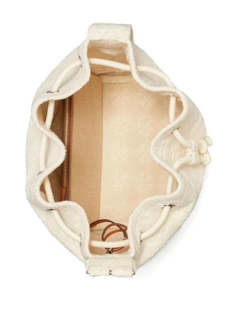 Tory Burch textured bucket bag - White