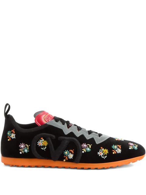 Valentino Garavani Chromathon velvet sneakers - Black - zdjęcie produktu nr 1