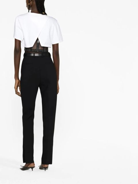 Dolce & Gabbana high-rise tapered trousers - Black - zdjęcie produktu nr 2