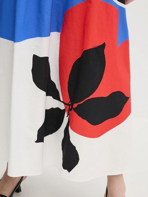 Desigual spódnica bawełniana FLOR ONDAS_LACROIX