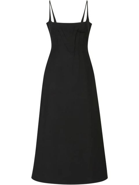 Marni pleat-detailing midi dress - Black - zdjęcie produktu nr 1