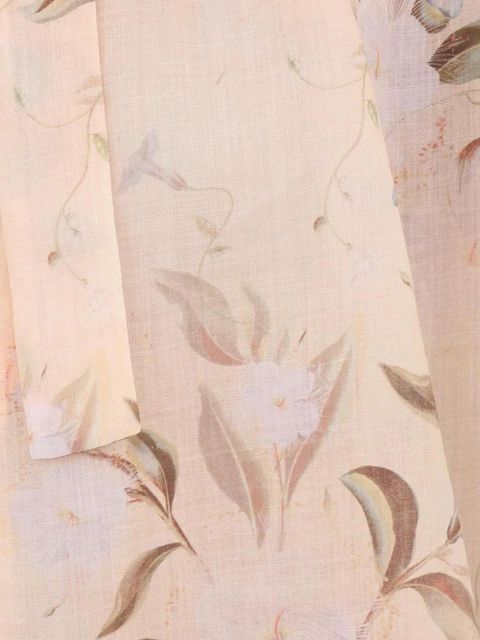 ZIMMERMANN Cascadian lace-trimmed floral blouse - Neutrals