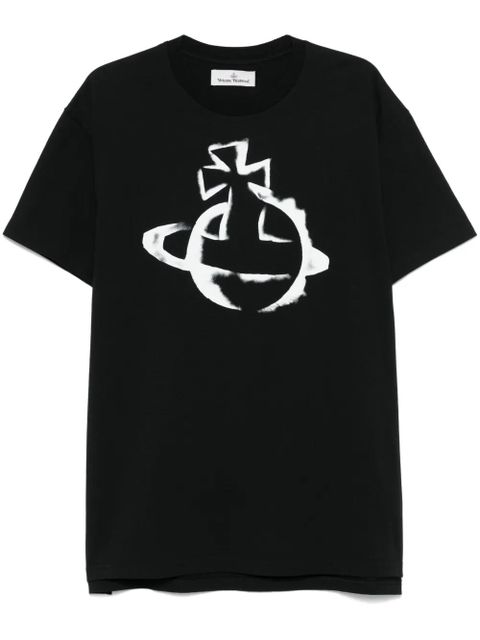 Vivienne Westwood Stencil Orb T-shirt - Black - zdjęcie produktu nr 1