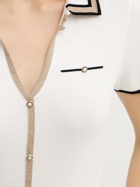 Morgan sweter MTOI damskie kolor biały lekki MTOI