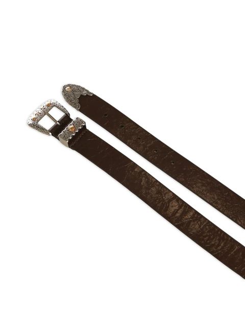 PINKO buckled leather belt - Brown - zdjęcie produktu nr 2
