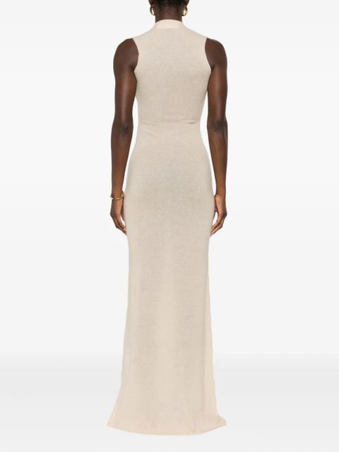 Aya Muse gathered maxi dress - Neutrals