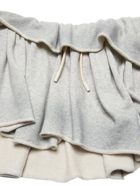 Acne Studios drawstring mini skirt - Grey