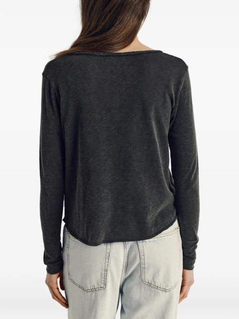 American Vintage Sonoma V-neck T-shirt - Black