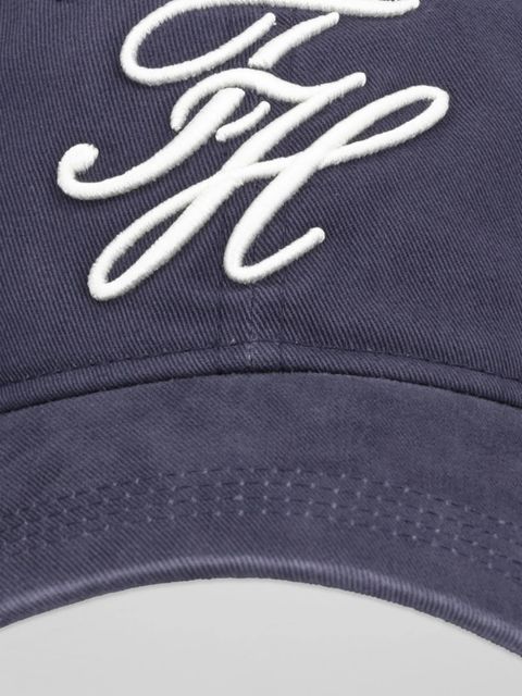 Tommy Hilfiger czapka z daszkiem bawełniana kolor granatowy AW0AW17987 - zdjęcie produktu nr 2