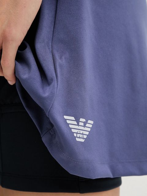 EA7 Emporio Armani sukienka sportowa kolor granatowy mini rozkloszowana AF19155.7W000560