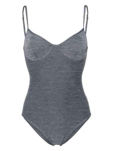 TOTEME underwire-cup mélange swimsuit - Grey - zdjęcie produktu nr 1