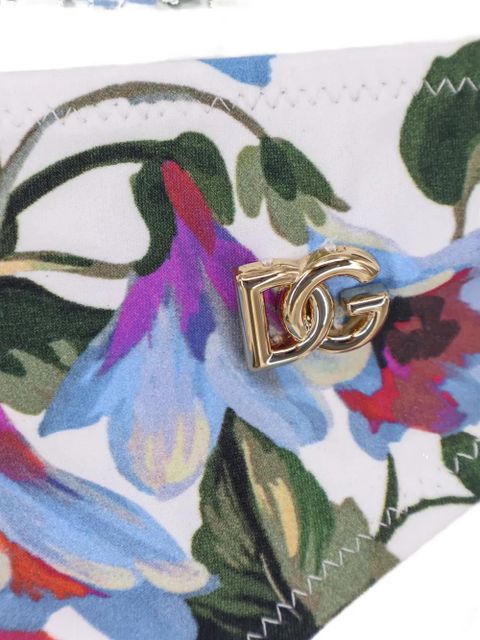 Dolce & Gabbana floral-print bikini - White