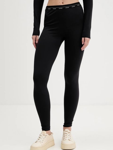 Guess legginsy MATILDE damskie kolor czarny gładkie O5BB02 K1800