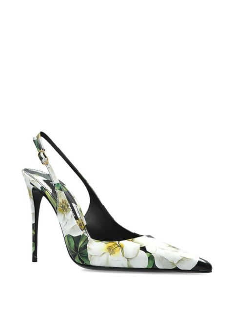 Dolce & Gabbana 120mm floral-print pumps - White - zdjęcie produktu nr 2