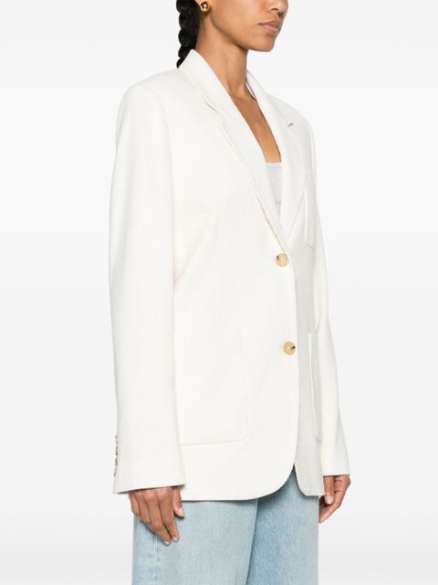 TOTEME single-breasted corduroy blazer - White