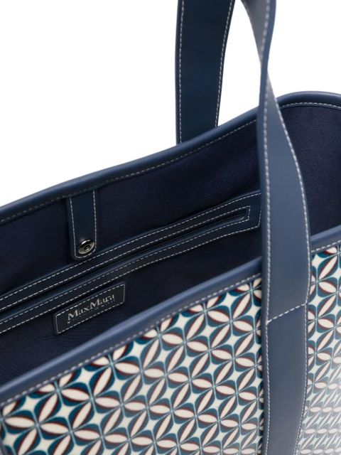 Max Mara geometric-print tote bag - Blue