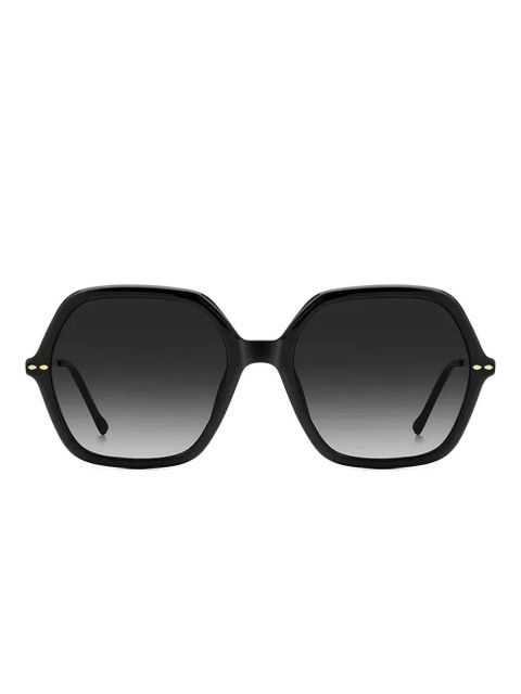 Isabel Marant Eyewear logo-engraved sunglasses - Black - zdjęcie produktu nr 1