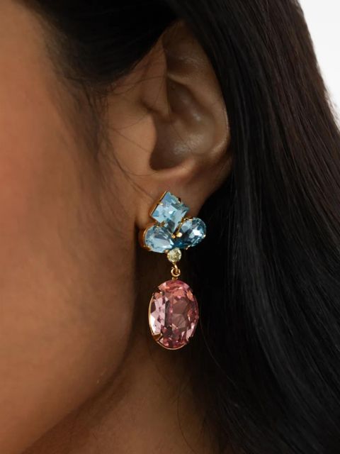 Jennifer Behr Lainey crystal-embellished earrings - Gold - zdjęcie produktu nr 2