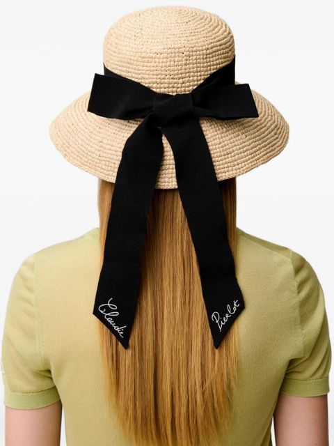 Claudie Pierlot bow-detail hat - Neutrals