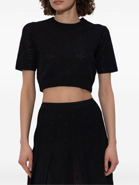 Givenchy monogram cropped T-shirt - Black - zdjęcie produktu nr 2