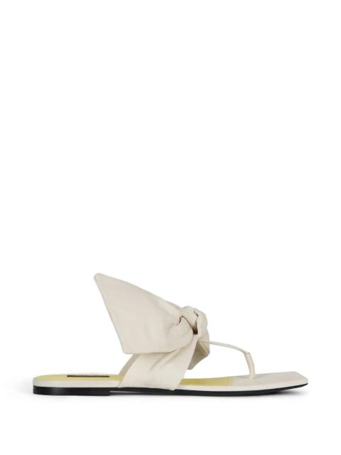Givenchy Boudoir bow flat sandals - White - zdjęcie produktu nr 1
