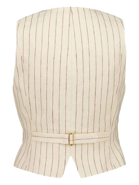ZIMMERMANN pinstripe button vest - Neutrals - zdjęcie produktu nr 2