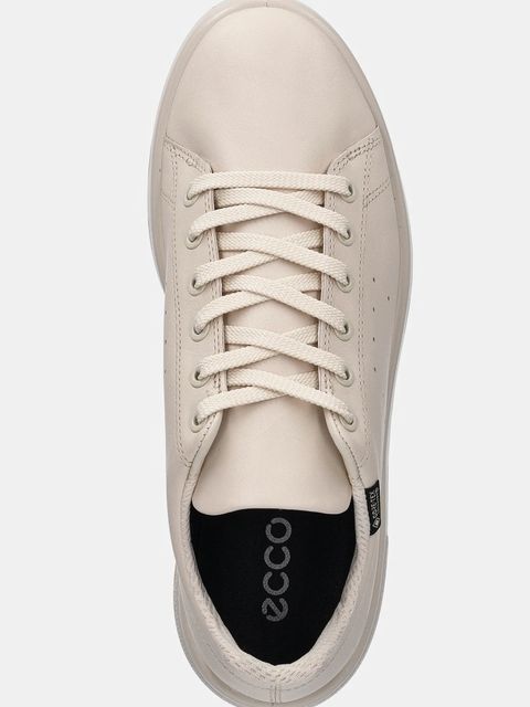 Ecco sneakersy skórzane Street 720 Lea Gtxs damskie kolor beżowy 209763-01378