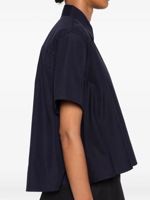 LOEWE short-sleeve trapeze shirt - Blue